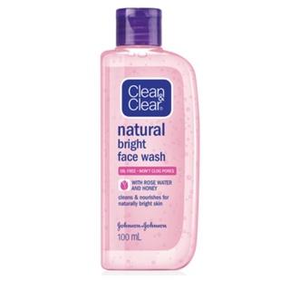 คลีน แอนด์ เคลียร์ เนเชอรัล ไบรท์ เฟซ วอช 100 มล. Clean &amp; Clear Natural Bright Face Wash 100ml.