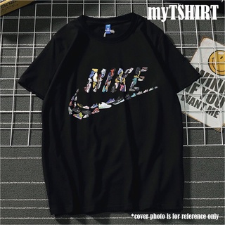 NIKE NBA เสื้อยืดจอร์แดน ฮิปฮอป แร็พ แขนสั้น ไฮสตรีท เรโทร คอกลม สั้น NIKE เสื้อยืดผู้ชาย 55*