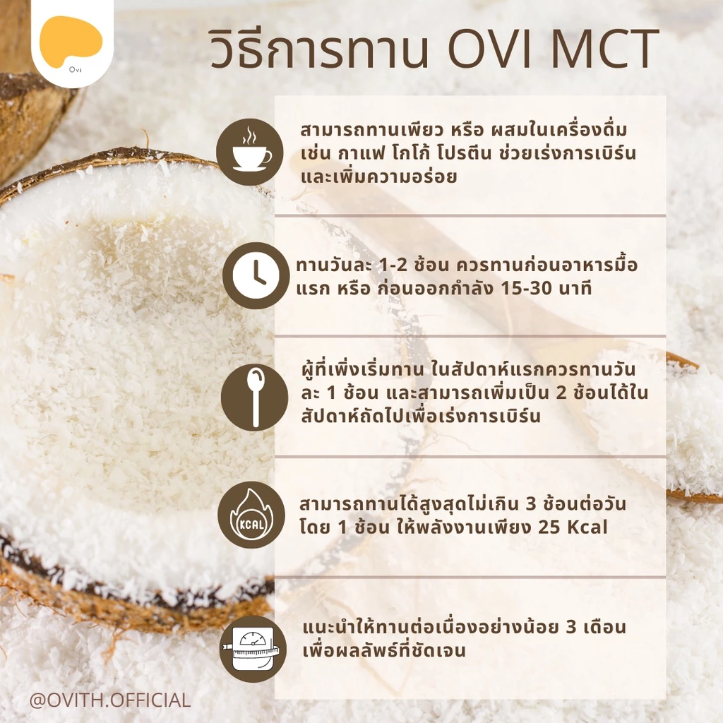 Ovi Boost & Burn MCT +Prebiotics Fiber คุมหิวทานกับ เวย์โปรตีน กาแฟ คีโต ไม่มีน้ำตาล C8 C10 pure thumbnail 8