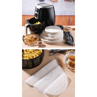 ☘️หม้อไร้น้ำมัน การดาษซับไขน้ำมัน!! ☘️ Air Fryer Paper อุปกรณ์เบเกอรี่ กระดาษรองอบ ทนความร้อน หม้อทอด