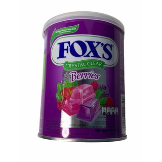 FOX’S CRYSTAL CLEAR BERRIES สีม่วง 180g สินค้านำเข้าจาก INDONESIA 1กระป๋อง/บรรจุ 180g ราคาพิเศษ สินค้าพร้อมส่ง!!