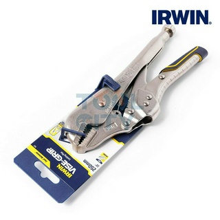 IRWIN 10R(FR) คีมล็อคปากตรงด้ามยาง 10"