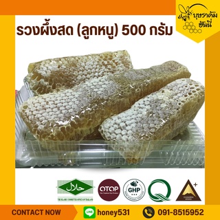 Fresh combs รวงผึ้งสด (ลูกหนู)500กรัม