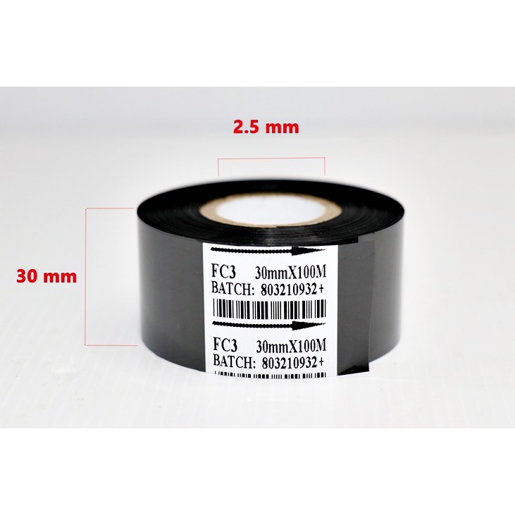 อะไหล่เครื่องพิมพ์วันที่ วันหมดอายุ รุ่น DY-8,HP-280 หมึกพิมพ์ ริบบอน ผ้าหมึกพิมพ์วันผลิต วันหมดอายุ 30mm*100M