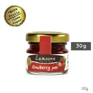 Lamoonn Jam แยมสตรอเบอรี่ // Strawberry Jam // *Low Sugar* ขวดจิ๋ว 30g // แยมละมุน