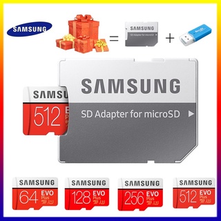 512GB SAMSUNG เมมโมรี่การ์ด Micro Sd Card 95D ขนาด 32Gb 64Gb 128Gb 256Gb 512Gb Micro Sdxc C10 U3