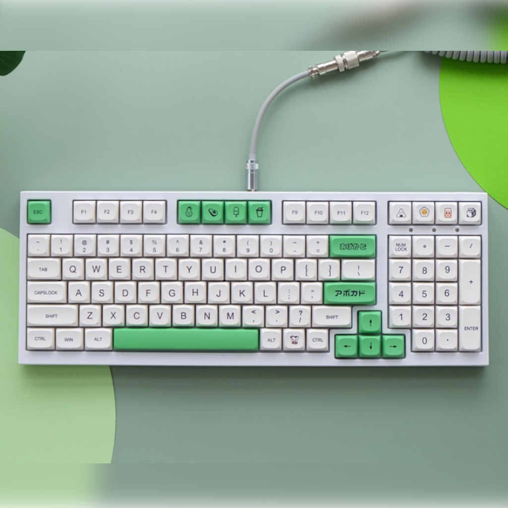 Avocado & Milk Keycaps XDA Profile Dye-Sub PBT