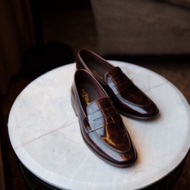 Classy penny สี Burgundy สีน้ำตาลขัดรุ่นเพนนี ขายดี