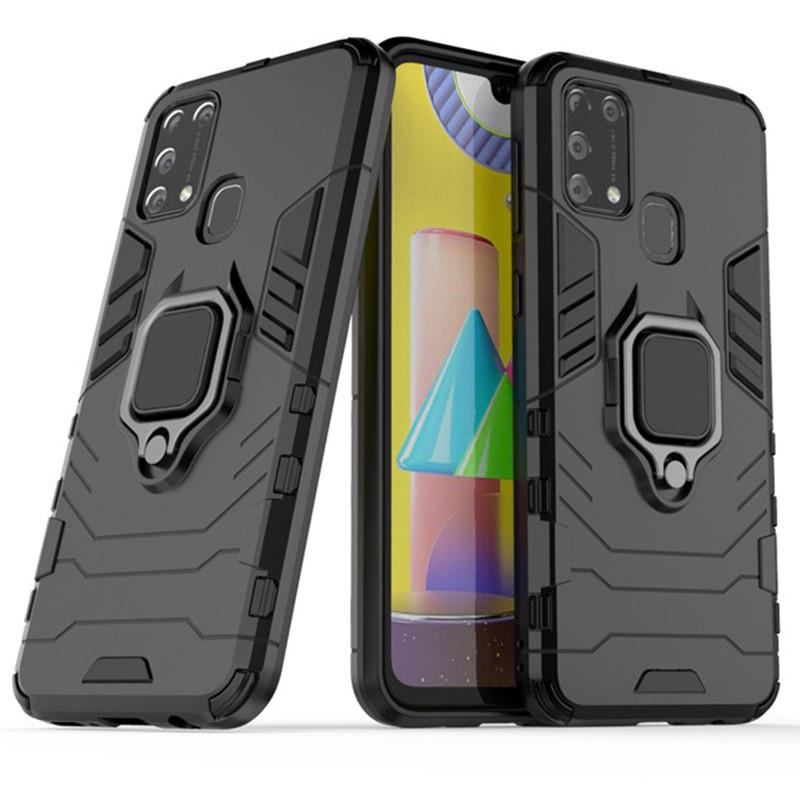 เคส Samsung Galaxy M31 ฮาร์ดเคสกันกระแทกเคสโทรศัพท์ Hybrid Armor Shockproof Ring Case M31 Samsung Ga