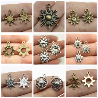 CHARMS จี้รูปดวงอาทิตย์สําหรับทําเครื่องประดับแฮนด์เมด Diy .