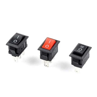 (1ตัว) สวิตช์ (จิ๋ว) เปิด/ปิด KCD11 KCD5 ขนาด 10x15 mm 250V 3A 2ขา 3ขา Button Switch ON OFF AC Power Switches KCD11-101