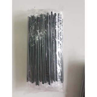 หลอดตรงปลายแหลมห่อฟิล์ม ขนาด 8มม & 6มม. 100เส้น/แพ็ค หลอดปลายแหลม ห่อพลาสติก แข็งกว่าหลอดปกติ