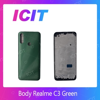 Body Realme C3 อะไหล่บอดี้ เคสกลางพร้อมฝาหลัง Body RealmeC3อะไหล่มือถือ คุณภาพดี ICIT-Display