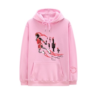 เสื้อกันหนาว มีฮู้ด พิมพ์ลายกระบองเพชร Travis Scott Jordan X Swag สําหรับผู้ชาย 2022