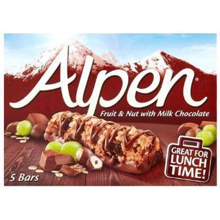 Alpen  Cereal  Bars With Milk Chocolate  อัลเพนซีเรียลบาร์พร้อมช็อกโกแลตนม