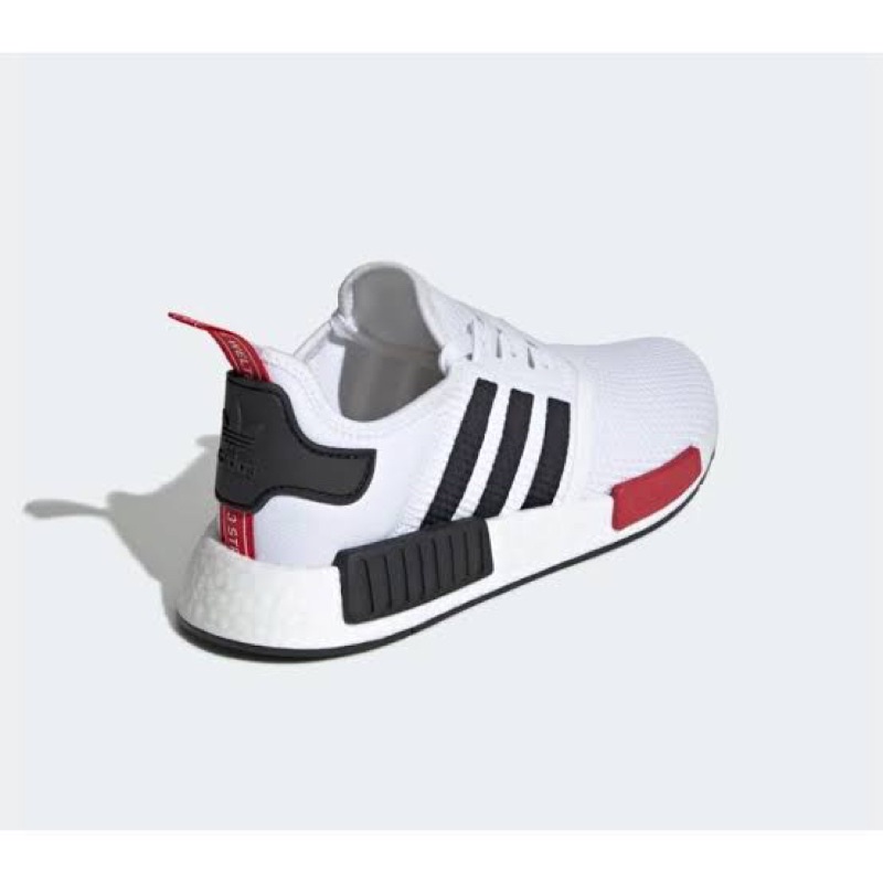 adidas nmd r1 white/black/power red