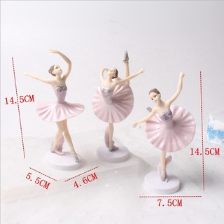 ของเล่นฟิกเกอร์ pvc ballerina girls 3 ชิ้น/ชุด