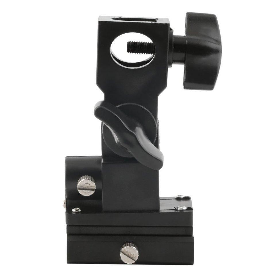 B ประเภทรองเท้าร้อนแฟลชที่แขวนร่มไฟหมุน Bracket สำหรับ Camera / B Type Hot Shoe Flash Umbrella Holder Swivel Light Stand