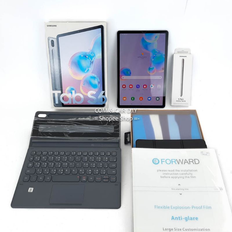 Samsung TAB S6 LTE 10.5  นิ้ว 6/128GB + Samsung book cover keyboard