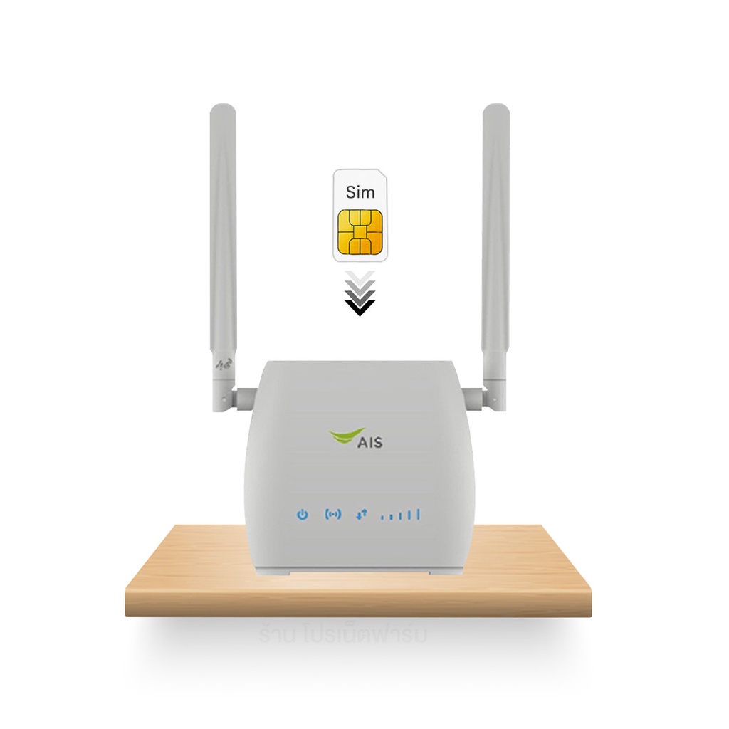 (แบบใส่ซิม) Ais 4G Hi-Speed Home WiFi White (RU S10) อุปกรณ์กระจายสัญญาณอินเตอร์เน็ต