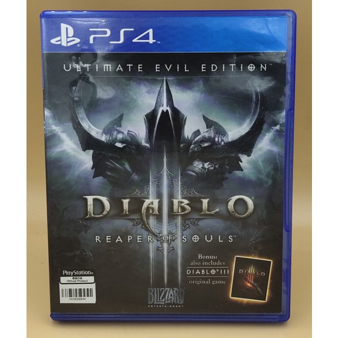 (มือสอง) มือ2 เกม ps4 : Diablo 3 Reaper of Souls แผ่นสวย