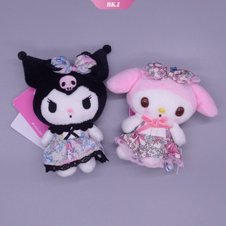 การ์ตูน Sanrio กระโปรงดอกไม้ Series ตุ๊กตา Plush ตุ๊กตา Kuromi Melody Plush ของเล่นจี้กระเป๋าจี้พวงกุญแจ Gift【KU2】