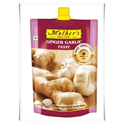 กระเทียมและขิงแบบเข้มข้น (Ginger Garlic Paste) – Mothers (200 กรัม) -- Mothers - Ginger Garlic Paste