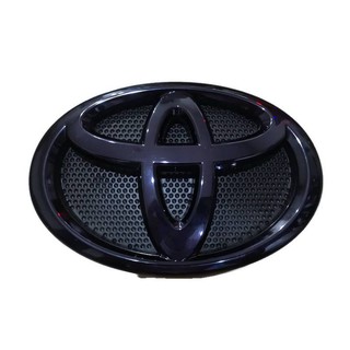 LOGO Toyota หน้ากะจัง REvo FORTUNER 2015 -2023  สีดำ เงา  ขนาด  19 x 13 cm