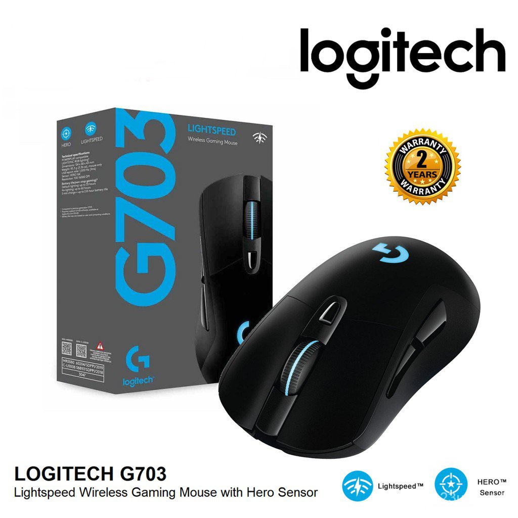 เมาส์เกมมิ่งไร้สาย Logitech G703 Lightspeed Wireless Gaming Mouse 2y 8qJC