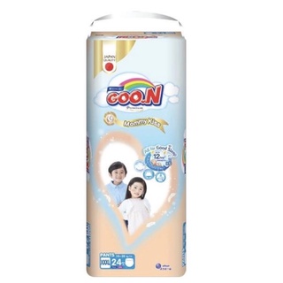 GOON Mommy Kiss กูนน์ มัมมี่ คิดส์ ผ้าอ้อมเด็ก แบบกางเกง และ เทป Size จั๊มโบ้ (เลือกไซส์) แพ็ค 1 ห่อ