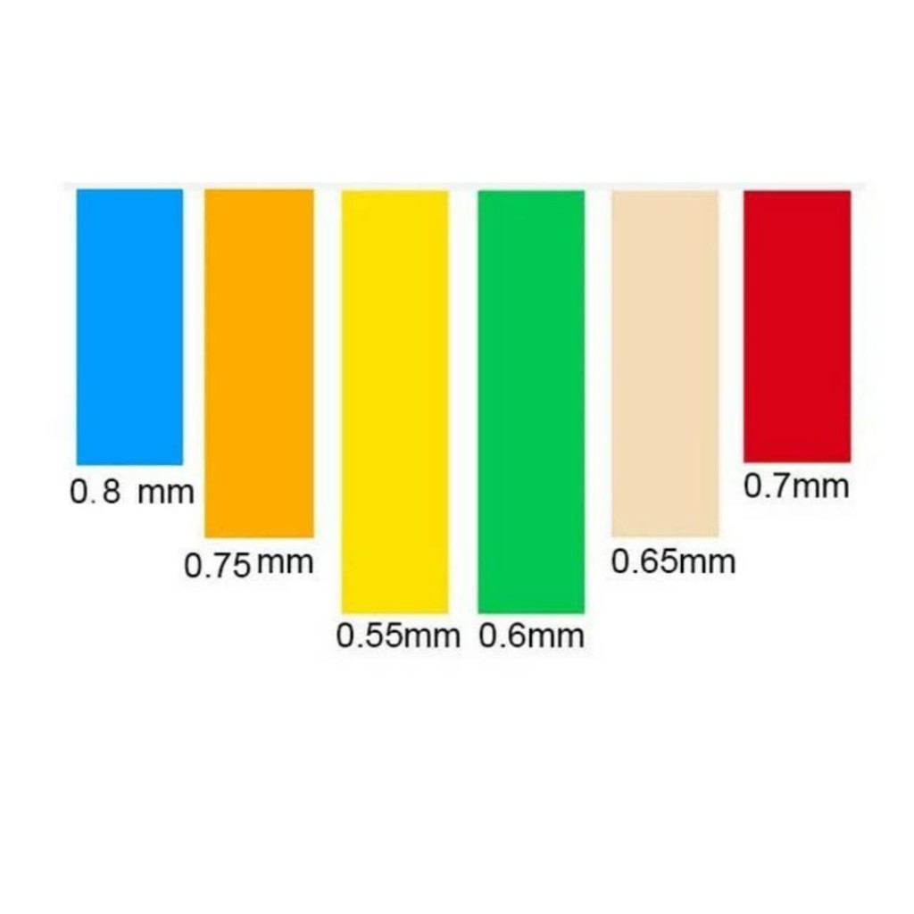 หนังยาง 5 เส้น คุณภาพสูงเหนียวทน หนังยางสติ๊ก อย่างดี ส่งจากไทย ขนาด 0.75mm 0.8mm 1.0mm 1.2mmสำหรับ หนังสติ๊ก หนังสติ๊ก