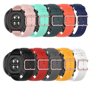 สายนาฬิกาข้อมือซิลิโคน 20 มม. 22 มม. สําหรับ Amazfit GTS 2 2e GTS2 Mini GTR 42 มม. 47 มม. GTR2 2e stratos 2 3