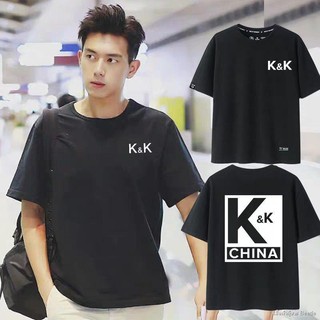 🔥แขนสั้น kk เสื้อยืดผู้ชายพิมพ์ลาย แขนสั้นผู้ชายพิมพ์ลาย ผู้ชาย kk แขนสั้น แขนสั้น KK ผู้ชายของแท้