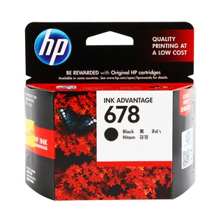 ตลับหมึกอิงค์เจ็ท สีดำ HP 678 CZ107AA/HP 678 Black Ink Cartridge CZ107AA