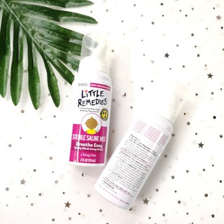 น้ำเกลือล้างจมูกสำหรับเด็ก Little Remedies for Noses Nerile Saline Nasal Mist 59ml