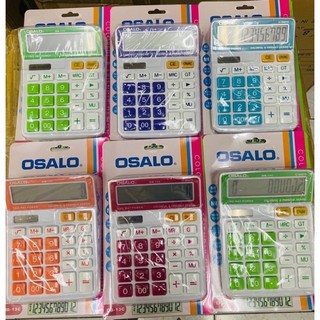 เครื่องคิดเลข OS-13C เครื่องคิดเลข 12 หลัก ขนาด13x17cm 6สี