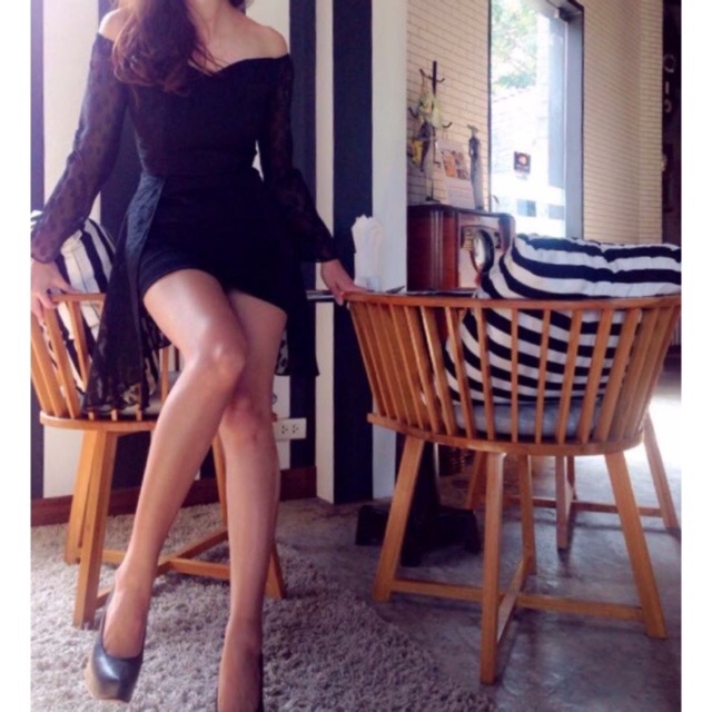 Origano เดรสใส่เปิดไหล่/ปิดไหล่ ได้2แบบ ผ้าและทรงสวยมากค่ะ