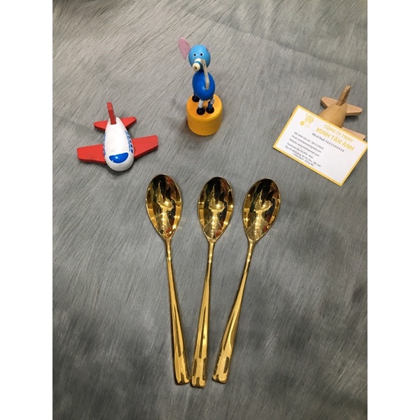 ช้อนซุปสีทอง (sus 304)