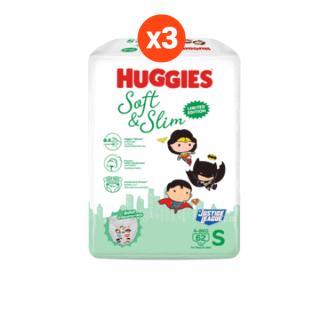 โปรโมชั่น : ลายใหม่ ซูเปอร์ฮีโร่ Huggies Gold Soft  Slim Pants S-XXL แพมเพิสเด็ก ผ้าอ้อมเด็กพรีเมียม ฮักกี้ส์ โกลด์ ซอฟท์แอนด์สลิม แบบกางเกง 3 แพ็ค