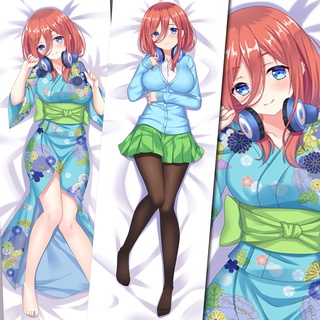 พร้อมส่ง ปลอกหมอน ลายอนิเมะ The Quintessential Quintuplets Dakimakura Kawaii สองด้าน ขนาด 150x50 ซม. สําหรับกอดร่างกาย