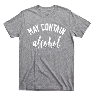 ขายดี!พร้อมส่ง เสื้อยืดแขนสั้น ผ้าฝ้าย 100% พิมพ์ลายแอลกอฮอล์ May Conn Bourbon Scotch Beer Whiskey Rum Vodka Fireball หล