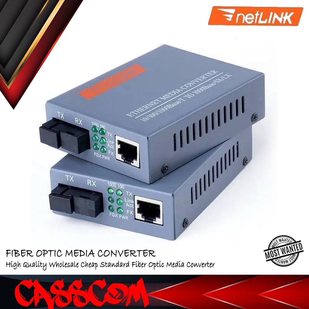 NetLink HTB-3100 AB-2 ชิ้น Media Converter HTB3100