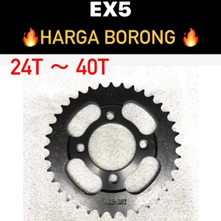 สป็อคเก็ตสป็อคเก็ต BELAKANG STD ด้านหลัง สําหรับ HONDA EX5 (ST) // 428 EX5 DREAM 26T 27T 28T 29T 30T 31T 32T 33T 34T - 40T