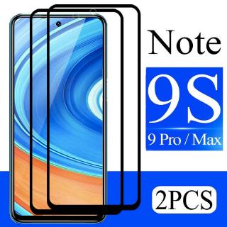 ♔P&amp;M♚ฟิล์มกระจกนิรภัยกันรอยหน้าจอสําหรับ redmi note 9s 9 pro max 2 ชิ้น