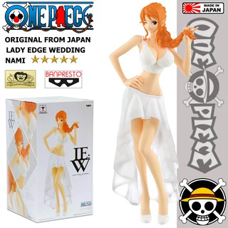 Model Figure งานแท้ Original แมวทอง One Piece วันพีซ เต็มพิกัดสลัดจอมลุย Lady Edge Wedding Nami นามิ White Dress