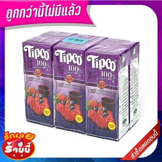 ทิปโก้ น้ำเชอร์รี่ เบอร์รี่ 100% 200 มล. X 6 กล่อง Tipco 100% Cherryberry 200 ml x 6