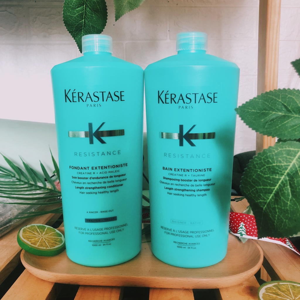 Kerastase Extentioniste Hair Longening Shampoo Set ( แชมพู 1000ml + คอนดิชั ่ นเนอร ์ 1000ml )
