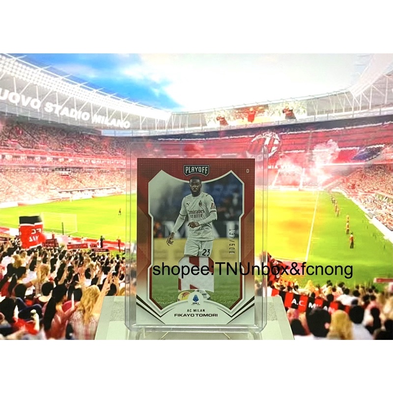 การ์ดชิ้นส่วนเสื้อนักฟุตบอล 2021-22 Panini Chronicles - Fikayo Tomori /500 ผ้าสวยมาก