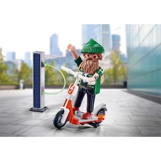 Playmobil 70873 Special Plus Man with E Scooter แอ็คชั่นฟิกเกอร์ สเปเชียล ผู้ชายกับสกู๊ตเตอร์ไฟฟ้า