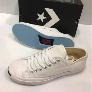 รองเท้าผ้าใบผูกเชือก Converse Jack สีขาวมีไซส์ 36 ถึง 44